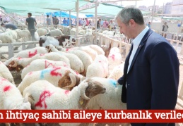 7 bin ihtiyaç sahibi aileye kurbanlık verilecek